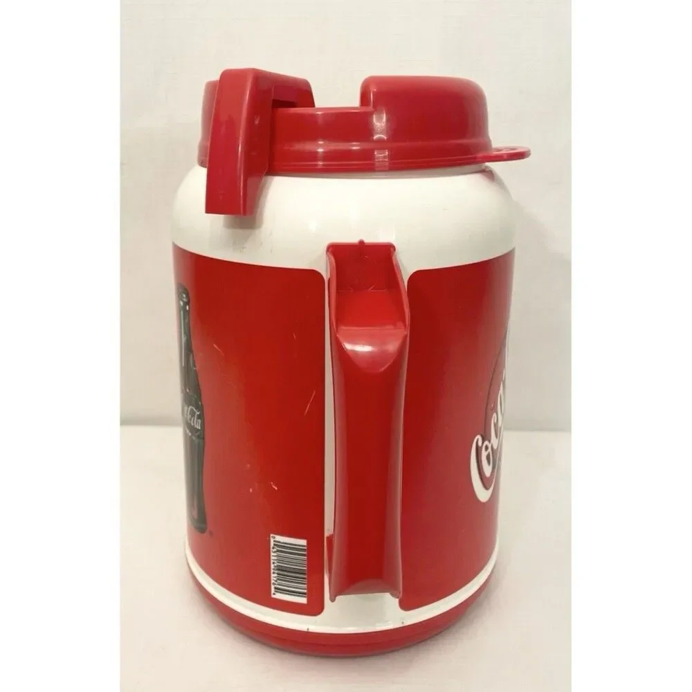 VINTAGE 2001 Whirley Coca Cola 64 oz Insulated Travel Mug Jug with Lid USA Coke